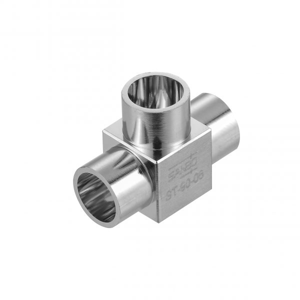 316L Stainless Steel Weld Tee Fitting - MW-3 / MMW-3 BA/EP