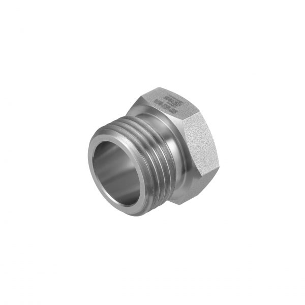 316L Stainless Steel Short Male Thread VCR Nut - 4-VCR-4-.54NC / 4-VCR-4-.64NC