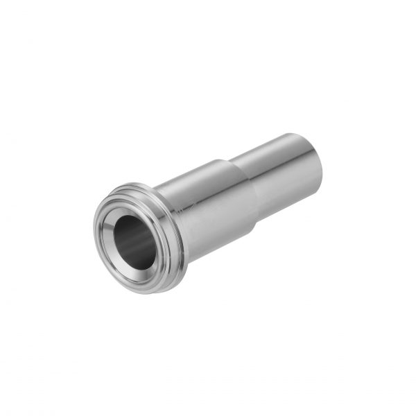 316L Stainless Steel Miniature VCR Long Weld Tube Stub - VCR-3 BA/EP